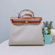 TK1858 HERMES 愛馬仕小號兩用帆布翻蓋式包包HERBAG 31 SHOULDER BAG CANVAS