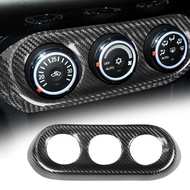 -Carbon Fiber Car Console Dashboard AC Switch Panel Cover Trim For Mitsubishi Lancer EVO X 10 2#QY?