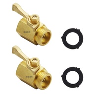 Brass Washer Solid Rubber Individual Garden with Cut-off Valve 2 Inch/Cross-Border 3 Heavy Hose Supp