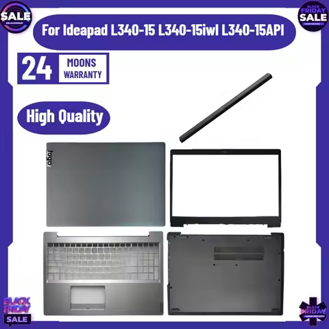NEW for Ideapad L340-15 L340-15iwl L340-15API Laptop LCD Back Cover Front Bezel Hinges Palmrest Bott