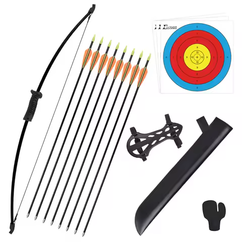 Nika Archery 36.5inch 10lbs Archery Recurve Bow and Arrow Youthbow Set - Beginner Bows for Outdoor H