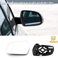 Left & Right Side Mirror Glass Rearview Exterior  Angle for Audi A4 S4 RS4 B8.5 2011-16,  A5 S5 RS5 