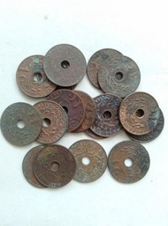 Uang Kuno Koin 1 Sen Bolong Tembaga Jmn Belanda Super Murah Asli