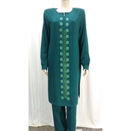 Jubah Seluar Mini Jubah Muslimah Sulam Embroidery 8568