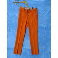 WOMEN'S JEANS TROUSERS H & M SLIMFIT ORANGE PREELOVED
