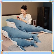JOJO CASTLE Giant Size Whale Plush Toy Blue Shark Doll Hammerhead Shark Plushie Sea Animals 55/100/1