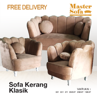 Sofa kerang klasik /sofa kerang/ sofa klasik bludru