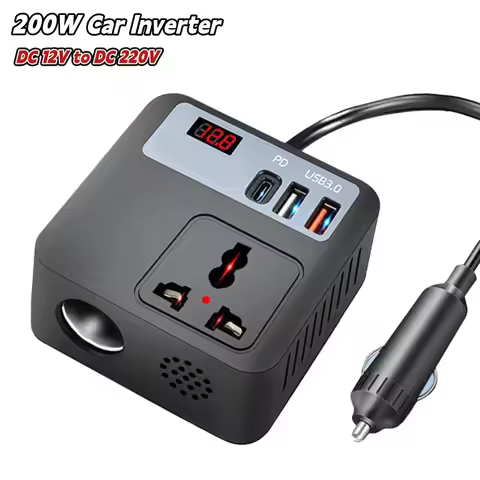 200W Car Power Inverter 12V To 220V Converter 200W Continuous Power 12V To 220V Inverter 200W Invert