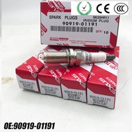 หัวเทียนอิริเดียม4ชิ้น90919-01191 SK20HR11ของแท้สำหรับ LX570 LS460 Toyota Lexus GX460 Land Cruiser 4
