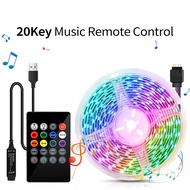 Dải Đèn LED RGB 5V USB 5050 Đèn Led 1M-20M Đèn LED Băng Mềm Wifi Alexa Dải Đi-ốt Trang Trí Phòng Đèn
