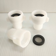 ข้อต่อลด เกลียวใน 5/8"เกลียวนอก 1/2" PVC พร้อมลูกยางตาข่าย