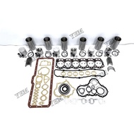 6DR5 Engine Overhaul Rebuild Kit With Gasket Set Engine Valves Main Connrod Bearing For Mitsubishi D