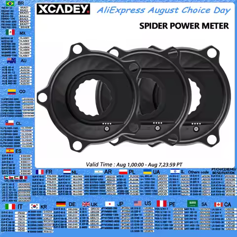 XCADEY XPOWER Spider Power Meter For Road Bicycle Bike MTB For SRAM ROTOR RaceFce Crank Chainring 10