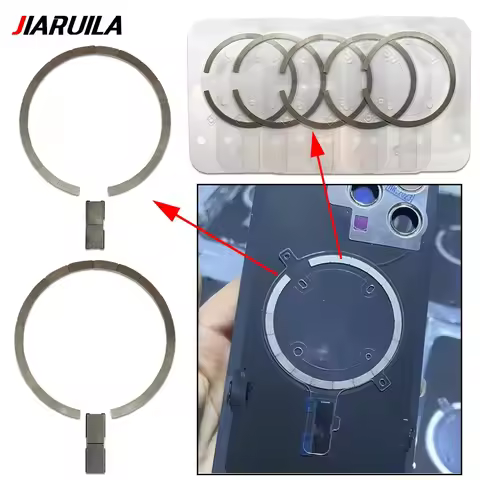 Wireless Charging Magnet Module For Iphone 12 13 14 Pro Max Plus Rear Housing Back Glass Magnetic Me