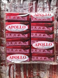 Apollo เวเฟอร์เคลือบช็อคโกแลต เวเฟอร์ห่อแดง ช็อกโกแลตมาเลย์ (แพค 48 ชิ้น) Apollo Chocolate Wafer