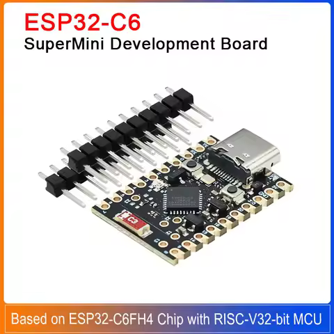 1-5PCS ESP32-C6 SuperMini Development Board ESP32-C6-ZERO Modul ESP32 C6 Based On ESP32-C6FH4 With R