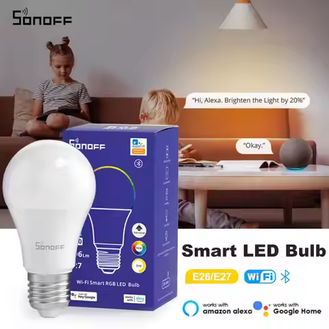 SONOFF B05 Wifi LED Bulb 9W E27 RGBCW Dimmable LED Lamp Bulb 220V-240V App Remote Control Work With 