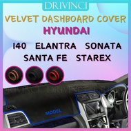 Hyundai Sonata YF LF i40 Elantra Santa FE Starex H1 Velvet Dashboard Cover Protector Anti-Reflection