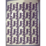 Stiker birthday custom