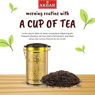 Akbar Ultimate Premium Ceylon Tea Gold Tin 450g Loose Leaves (exp:09/2024)