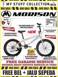SEPEDA BMX MSON UKURAN 20 INCH COCOK UNTUK USIA 8 TAHUN HINGGA 15 TAHUN FRAME CHROME INNER CABLE BAN