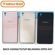 OPPO A37 BLACK/GOLD BACK COVER