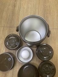 Camen Hộp Cơm giữ nhiệt 18 L(nâu) ngăn inox 304 Zebra 152440