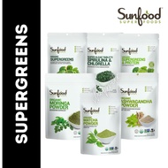 Sunfood Superfoods Organic Supergreens / Moringa / Matcha / Ashwagandha / Spirulina &amp; Chlorella Powder