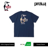 Chums Booby Logo Ocean Dye T-Shirt - Navy