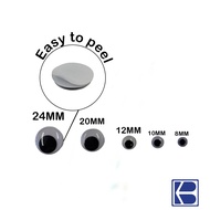 [Wiggly Eyes] Wiggly Googly Eyes for Crafts 8/10/12/20/24mm | Stick-On | Kids DIY (SG Seller)