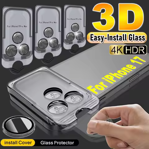 1-3Sets Removable Easy Install Clear AR Lens Cap For iPhone 17 Pro Max 17Air 17PM Dust Free Camera P
