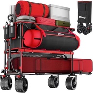 with Capacity 500LBS Decker Wagon 400L Cart Brakes, 10x10 Fits Canopy, Utility Extender, Duty Foldab