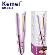 Máy Duỗi Tóc Kemei Km 3142 Ép Kẹp Duỗi Là Làm Tóc Xoăn Thanh Uốn Bằng Gốm Ceramic Siêu Bền Nóng Nhan