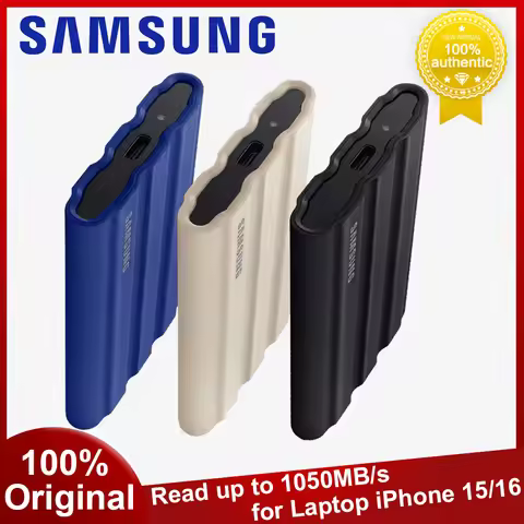 SAMSUNG T7 Shield 1TB 4TB 2TB Portable SSD up to 1050MB/s USB 3.2 Gen 2 External Hard Drive Solid St