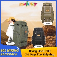 Hiking Backpack 80L Waterproof Large Space Camping Bag Outdoor Travel Climbing Unisex Bagpack