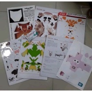 Paper Craft 3D Cute Animal Print by Creative Park (Canon), Paper Box World, Eye Bear Tokyo Designs. 