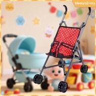 [BlesiyaedMY] Doll's Pram, Doll's Buggy, Portable Playhouse Accessory, Foldable Buggy,