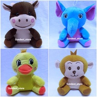 Educational Doll Cow Elephant Monkey Duck Mini Duck Plushie