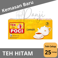TEH CAP POCI BOX ISI 25 RASA LEMON TEH POCI LEMON ISI 25 KEMASAN BOX TEH CAP POCI LEMON CELUP TEH CE