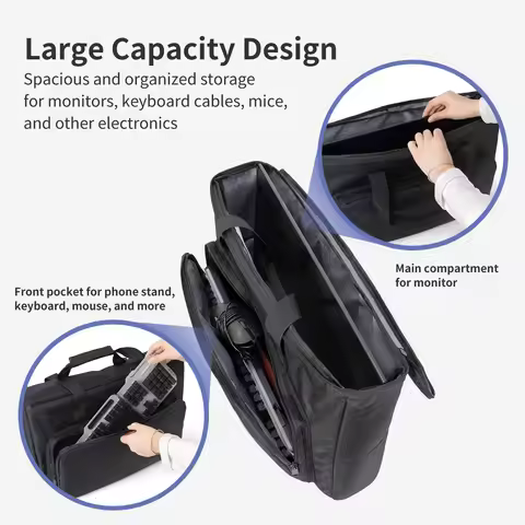 24/25/27/32 Inch Monitor Bag 24/25/27/32 Inch Monitor Carrying Bag with Cushioning Padded Shockproof