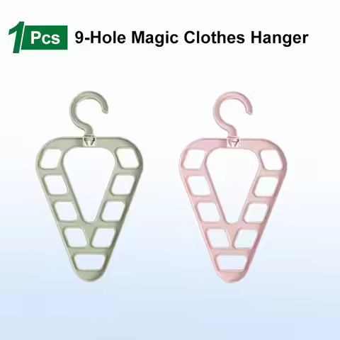 9-Hole Magic Clothes Hanger Closet Organizer Space Saving Multi-function Drying Racks Wardrobe Scarf