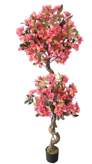 Pokok Bunga Kertas Bonsai Kuning Merah Jambu Hiasan / Premium Artificial Bougainvillea Yellow Pink B
