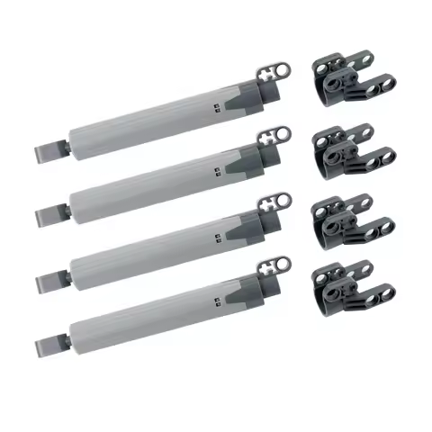 MOC Technical Parts Extended Push Rod Building Block Brick Head Long Putter Compatible with Legoeds 