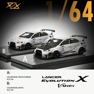 Error 404 Model 1/64 Mitsubishi Evolution X Varis Widebody in PEARL WHITE