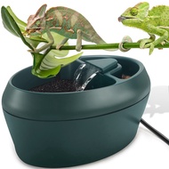 Reptile Cantina with Snacks Trough Drinking Fountain Water Dripper for Amphibians Insects Lizard