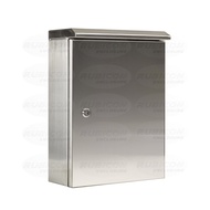 RBN-00 ตู้คอนโทรลสแตนเลส ฝา 1 ชั้น มีหลังคาตรง Size : W200 x H300 x D150 mm. สแตนเลส 304 (SUS 304) ค