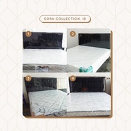 Central Springbed Deluxe Plus Pocket Uk 160x200 + Divan Full Set - Hitam, Plus Sandaran