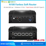 SZBOX AC8F Intel N100 POE Soft Routing 4X intel i226 Lan Industrial Windows 11 Pro pfSense Firewall