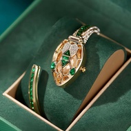 Fashion Women Watch Snake Watch Cross-International Luxury Diamond Bracelet Watch Snake Bracelet Qua