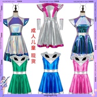 Kids Futuristic AI Robot Costume – Technology Inspired Outfit for Stage & Dance Performance